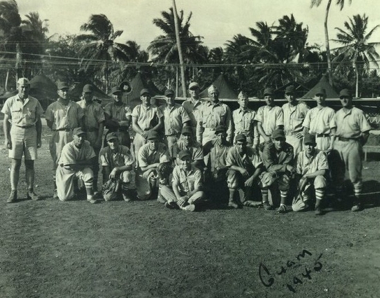 Stan Bazan with the Third Marine Division All-Stars