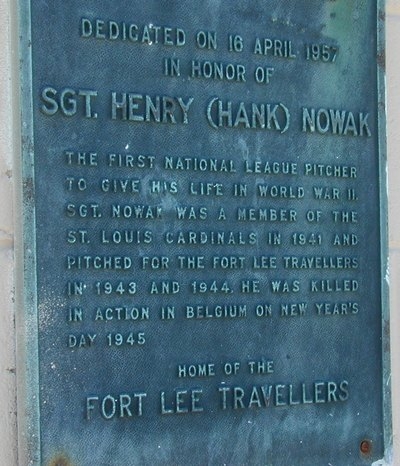 Hank Nowak Plaque