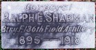 Ralph Sharman Grave