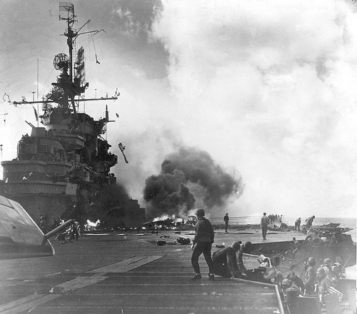 USS Hancock Jan 21 1945